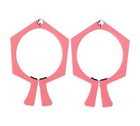 2 Pack Sublimation Tumbler Pinchers for 20 Ounce Tumblers ABS Anti Slip Clamp with Flat Side for Hands Free Placement Secure Paper Hold (Pink)