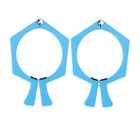 2 Pack Sublimation Tumbler Pinchers for 20 Ounce Tumblers ABS Anti Slip Clamp with Flat Side for Hands Free Placement Secure Paper Hold (Blue)