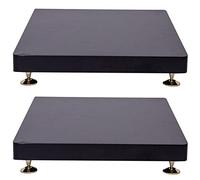 "2 Pack Subwoofer Isolation StandSpeaker Isolation Feet Platform Stabilizer Base with Fixed Copper Nails Black Color 40x45cm for Enhanced Sound Quality"
