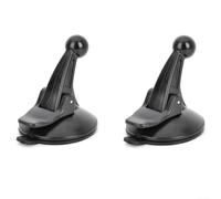 2 Pack Suction Cup Mount for Garmin for gps, 17mm Ball Base Car Holder | ABS Construction for Secure Routing Device Support, Stable Dashboard Windshield Bracket for Truck Auto, Black(2PC)