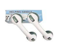 2 Pack Suction Grab Rails for Bathroom, 12 inch Shower Handle Safety Grab Bars for Seniors Bathroom Bathtub, Portable Bath Mobility Aids for Elderly, Disability, No Drilling