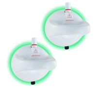 2 Pack Suction Grab Rails for Bathroom with Indicator, 250LBS Load Capacity
