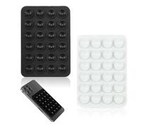 2 Pack Suction Phone Case Mount, Silicone Sticky Phone Holder Non Slip, Multipurpose Sticky Iphone Grip Holder Mat, Double Sided Suction, for Walls Glass Tiles Selfies and Tiktok Videos Compatible