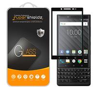 [2-Pack] Supershieldz for BlackBerry Key2 Tempered Glass Screen Protector, [Full Screen Coverage] Anti-Scratch, Bubble Free, Lifetime Replacement (Black)