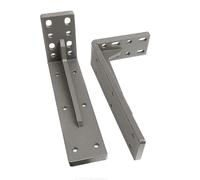 2-Pack Suspended TV Cabinet Support Bracket, Floating Desk Triangular Frame, Heavy-Duty Shelf(16 inch - 400*200mm)