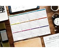 2-PACK - SwiftGlimpse 2024 Desk Calendar 11" x 17" Yearly Calendar 12 Month, A3 297mm x 420mm, 300gsm Heavy Cardstock, Notes/Numbers/Address area on back side
