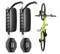 2 Pack Swivel Bike Wall Mount, Space-Saving Vertical Bike Rack, Heavy-Duty Garage Bike Hanger, Adjustable Bike Wall Hanger, MTB Bicycle Storage Hook Holds Up to 66lbs, No Heavy Lifting Required