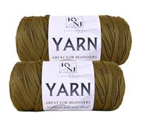 2 Pack T Shirt Yarn for Crocheting - 400g Elastic Polyester Spandex Tshirt Yarn Bulk for Crochet Bag Basket Rug Home Decor DIY Craft Supplies (Sage Green-54)