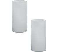 Loops 2 PACK Table Desk Lamp Shade White Glass Opal Matt In Line Switch E14 1x60W Loops White