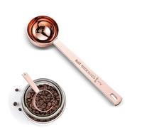2 pack Tablespoon Measuring Spoon, 30ML 15ML Stainless Steel mirror polished Coffee Spoons,Coffee Scoop,Long Handled Tablespoon,Suitable for Grinding Coffee,Powder (rose gold, 15ml)