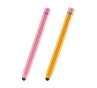 2 Pack Tablet Pen for Learning Machine Stylus Smartwatch, Touchscreen Pen Stylus Handwriting Painting Pen Made of Metal with Soft Rubber Tip Compatible with iOS Android Devices Perfect for Drawing