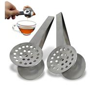 2 Pack Tea Bag Squeezer Stainless Steel Tea Bag Squeezer Tongs Strainer Gripper Picker