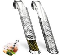 2 Pack Tea Infusers, Extra Fine Mesh Tea Strainer for Loose Tea, Stainless Steel Long Handle Tea Steeper Diffuser for Leaf Tea, Coffee, Spices, Seasonings