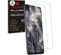 TECHGEAR 2 Pack GLASS Edition Compatible for OnePlus Nord 2 5G / Nord CE 5G, Tempered Glass Screen Protector Covers [2.5D Round Edge] [9H Hardness] [Crystal Clarity] [Scratch-Resistant] [No-Bubble]