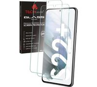 2 Pack TECHGEAR GLASS Edition Compatible with Samsung Galaxy S22 Plus / S22+ 5G, Tempered Glass Screen Protector Cover [2.5D Round Edge] [9H Hardness] [Crystal Clarity] [Scratch-Resistant] [No-Bubble]