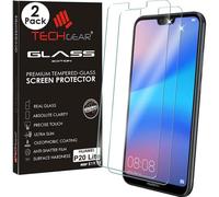 [2 Pack] TECHGEAR GLASS Edition for Huawei P20 Lite - Genuine Tempered Glass Screen Protector s Compatible with Huawei P20 Lite