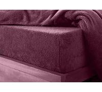 2 Pack Teddy Bear Fleece Pillowcase Cover Ultra Soft, Warm & Fluffy Thermal Pillow Cases Fit 50cm x 75cm Cozy Bed Pillow Covers Super Soft Hotel Quality Easy Care pillowcases (Plum)