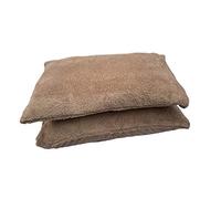 2 Pack Teddy Bear Fleece Pillowcases, Side Sleeper Winter Warm Cosy Soft Teddy Pillow Cases Fluffy Fleece Hotel Quality Plain Sherpa Thermal Pillowcases Luxury Bedding Pair 50 X 70cm, Beige