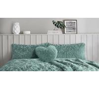 2 Pack Teddy Cuddles Pillowcase Cover Ultra Soft, Warm & Fluffy Thermal Pillow Cases Fit 50cm x 75cm Cozy Bed Pillow Covers Super Soft Hotel Quality Easy Care pillowcases (Teal)