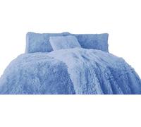 2 Pack Teddy Cuddles Pillowcase Cover Ultra Soft, Warm & Fluffy Thermal Pillow Cases Fit 50cm x 75cm Cozy Bed Pillow Covers Super Soft Hotel Quality Easy Care pillowcases (Denim)