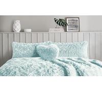 2 Pack Teddy Cuddles Pillowcase Cover Ultra Soft, Warm & Fluffy Thermal Pillow Cases Fit 50cm x 75cm Cozy Bed Pillow Covers Super Soft Hotel Quality Easy Care pillowcases (Duck Egg)