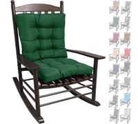 2-Pack Thick Waterproof Replacement Cushions for High-Back Rocking Chairs - 6-8cm Pads for Indoor/Outdoor Rattan Sofas & Sun Loungers (48x48x8/58x48x8cm)