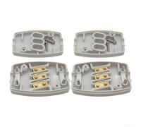 2-Pack Three Terminal Junction Box, Outdoor Electrical Enclosure, Waterproof Cable Joiner for Home Wiring Splice, Garden Connection, DIY Electrical Projects(White 2CSP)