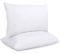2 Pack Tiny Pillows, 11"x7" Microfiber Mini Pillows for Toddler, Travel, Dogs, Cats, Soft and Machine Washable Small Pillows with Excellent Resilience for Neck, Wrist, and Knee Support, White