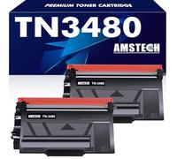 2 Pack TN-3480 TN3480 TN-3430 TN3430 Toner for Brother HL-L5100DN HL-L5200DW HL-L6400DW HL-L5000D DCP-L5500DN MFC-L5700DW MFC-L5750DW DCP-L5600DN DCP-L5650DN DCP-L6600DW TN 3480 3430 - Black