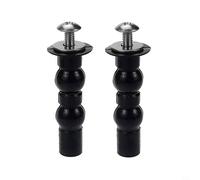2 Pack Toilet Hinge Screw Compatible Expanding Rubber Bolt Top Nuts Set