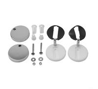 2 Pack Toilet Lid Hinge Bolt and Screw Replacement for Back to Wall and Wall Hung Toilets Stainless Steel Fixing Bolts with Well Nuts for Standard Top Fixed Toilet Lid Applications (B 60MM)