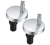2 Pack Toilet Seat Hinges Fixings with Screws and Expanding Nuts - Easy to Install Toilet Seat Fittings for Blind Holes, Includes Toilet Seat Bolts and Locking Bolt for WC