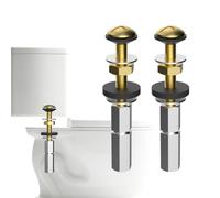 2 Pack Toilet Tank to Bowl Bolt Kits, Heavy Duty Bolts Toilet Bolts for Tank Solid Brass with Extra Long Nuts Easy to install and Double Gaskets for Fastening
