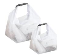 2 Pack Toiletry Bag,Makeup Bags,Waterproof Cosmetic Bags,Thickened PVC Toiletries Bag,Leakproof,Large Capacity,for Women,Carry On,Airport (White)