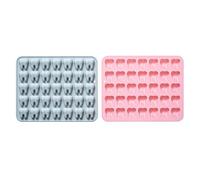 2 Pack Tooth-Shaped Silicone Molds, Dental Themed Baking Moulds for Chocolate, Ice Cube, Cake, Dessert, Candy, Mousse, Pastry, Handmade Soap, Cupcake Topper, Jelly, Pudding, Wax Melts