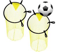 2 Pack Top Bins Football Targets Goal Net - 45cm/60cm Soccer Training Equipment for Shooting Accuracy, Football Rebounder Net with Durable Design for Kids and Adults