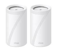 2 Pack tp-link Deco BE85 BE19000 WiFi 7, 8x Antenna, Tri-Band (1376+5760+11520Mb