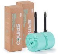 2-Pack TPU 700C×18-32C Bike Inner Tube, Ultralight (ALLRoad & Gravel) Bike Tube with 65mm Presta Valves for Road Bike (Include Bike Tube Patch Repair Kit) Orange