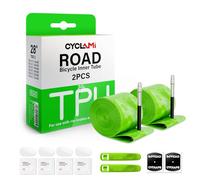 2 Pack TPU Inner Tube 700C x 18-32C for Road Bike Tire Upgraded Durability Bicycle Tube 45MM Length of Presta Valve Lightweight