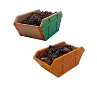 2 Pack Trackside 3D OO Gauge Model Railway Paintable Skips Effect