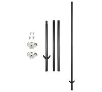 2-Pack Trail Camera Stakes Universal Camera Stand Mount Light Weight 3-in-1 DIY Holder Packwork Outdoor for Farm Yard Garden (2, Black, 25-3)