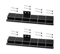 2 Pack Trailer Door Hinge Rv Door Hinge Rv Entry Door Replacement Parts 198295 Friction Hinge Assembly 6 Leaf, Black