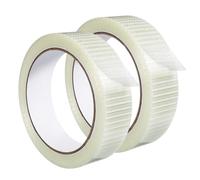 2 Pack Transparent Duct Tape, Heavy Duty Waterproof Tape High Performance Weather Resistant Tapes Industrial Grade Clear Duct Tapes for Residential, Commercial and Industrial Uses (1 in x 22 Yards)