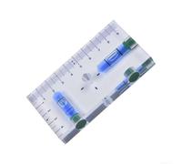 2-Pack Transparent Level Ruler 95mm Magnetic Base | Two-pack value, 95x51x13mm compact size, magnetic base for metal, T-bubble precision, clear ABS body