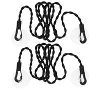2 Pack Travel Clothes Washing Line Clothesline Line Camping Elastic Portable Windproof Hanger with Hooks and Suction Cup Attachments for Outdoors Travel and Camping