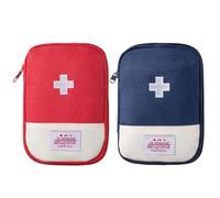 2 Pack Travel Empty First Aid Pouch Portable Empty Medical Bag Empty Medicine Carry Bag Emergency Kit Storage Bag Empty Medicine Bag First Aid Bag Travel Pharmacy Bag Travel Survival Bag