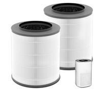2 PACK True HEPA Replacement Filter Compatible with Clorox 11030 & 11031, Medium Room up to 1,000 Sq. Ft. 3-in-1 H13 True HEPA Filter (12030)