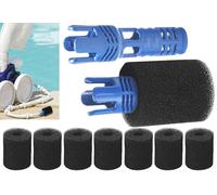 2 Pack TSP10S Tail Sweep Pro & 8 Pack 9-100-3105 Sweep Hose Scrubber Compatible With Polaris 180, 280, 360, 380, 3900 Pressure-Side Pool Cleaners