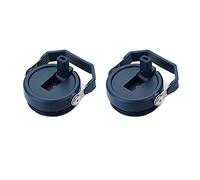2 pack Tumbler Lid for Stanley IceFlow 20 oz 30 oz Spill Proof Tumbler Cover with Handle and Straw(30 oz,Blue)