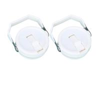 2 pack Tumbler Lid for Stanley IceFlow 20 oz 30 oz Spill Proof Tumbler Cover with Handle and Straw(White, 30oz)